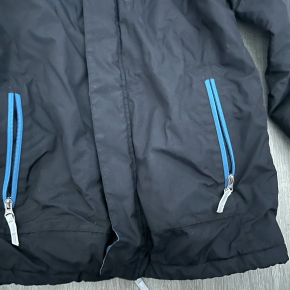 Lands End Black Puffer Winter Jacket Size Medium (10-12) - Picture 2 of 3